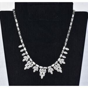 Ben-Amun Tatiana Art Deco Marquis Bridal Evening Statement Necklace